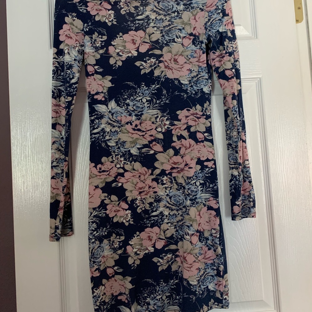 Guess floral long sleeve dress